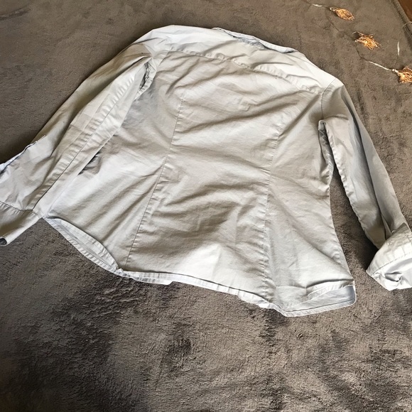 Forever 21 Contemporary Sky Blue Collared Shirt - Picture 6 of 8